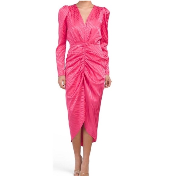 Ronny Kobo Pink Astrid Dress Size Medium - Picture 4 of 12